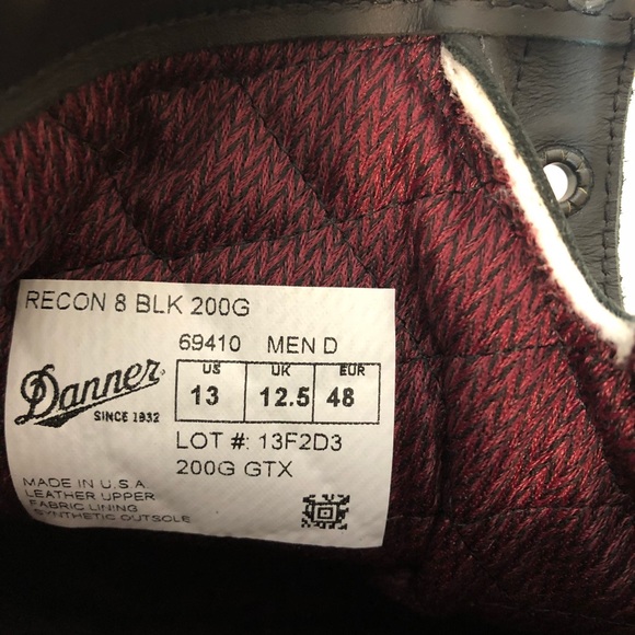 🎈SOLD🎈DANNER Men’s RECON Black 200G Boot | 13 - Picture 4 of 8